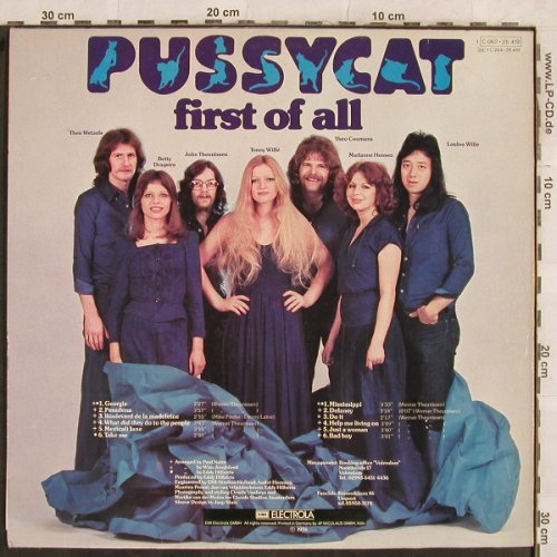 Pussycat: First Of All, EMI(C 062-25 419), D, 1976 - LP - X25 - 5,00 Euro