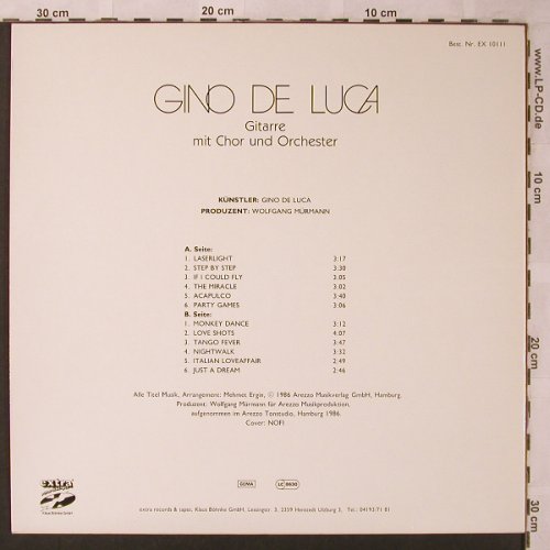 De Luca,Gino: Same-Gitarre mit Chor u. Orch., Extra(EX 10111), D, 1987 - LP - X2639 - 7,50 Euro