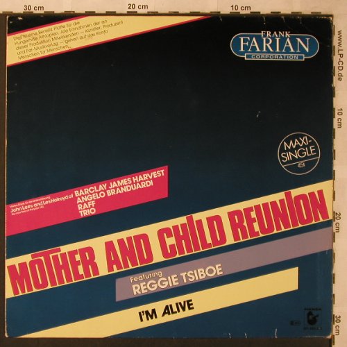 Farian Corporation,Frank: Mother And Child Reunion/I'm Alive, Hansa(601 583-213), D, 1985 - 12inch - X2658 - 5,00 Euro