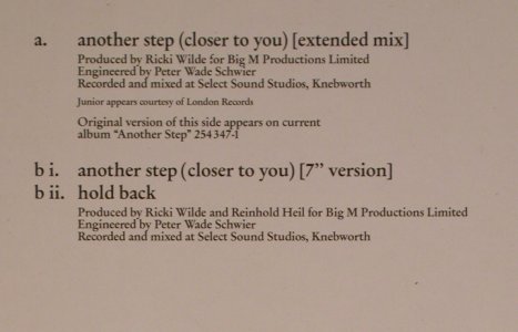 Wilde,Kim & Junior: Another Step(closer to you)*2+1, MCA(258 397-0), D, 1987 - 12inch - X3028 - 3,00 Euro