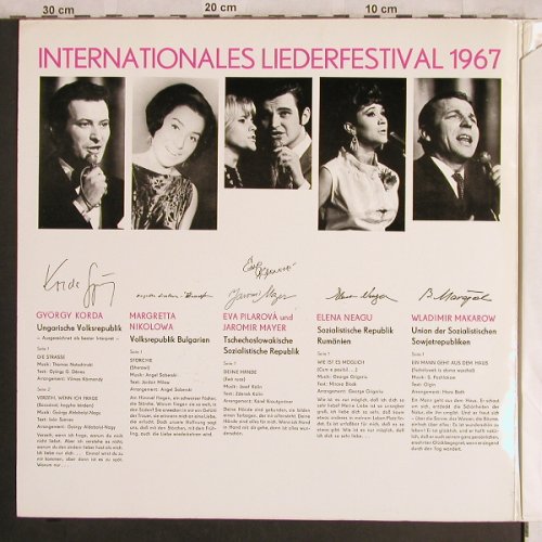 V.A.Internationales Lieder: Festival, Magdeburg'67, Foc, Amiga(8 50 131), DDR, 1967 - LP - X4226 - 14,00 Euro