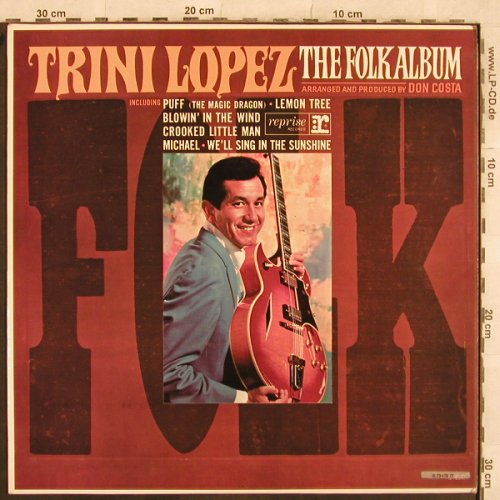 Lopez,Trini: The Folk Album,, vg+/m-, Reprise/Ariola(S 72 179 IT), D/UK,  - LP - X427 - 4,00 Euro