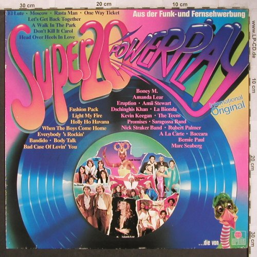 V.A.Super 20 Power Play: Boney M...Teens, 20 Tr., Ariola(200 800-501), D,  - LP - X4716 - 4,00 Euro