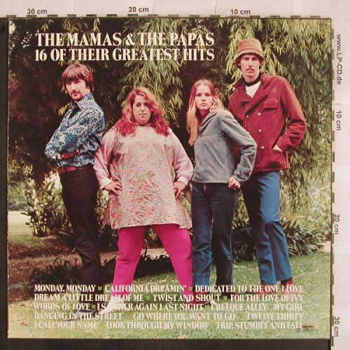 Mamas & Papas: 16 Of Their Greatest Hits, MCA(250 444-1), D, Ri,  - LP - X479 - 5,00 Euro