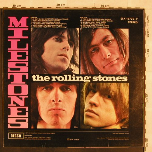 Rolling Stones: Milestones, Decca(SKL 16 725-P), D, 1971 - LP - X492 - 22,50 Euro
