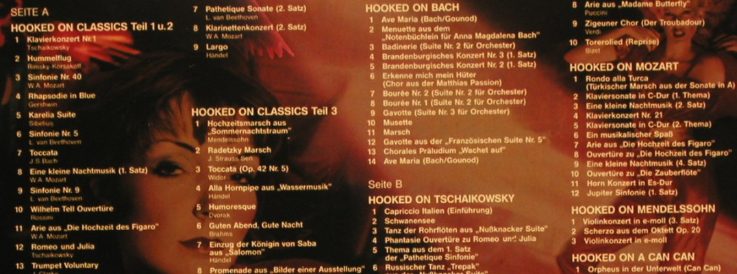 V.A.Classic Disco: Hooked on Classics Teil 1+2, K-tel(TG 1353), D, 1981 - LP - X4988 - 5,00 Euro