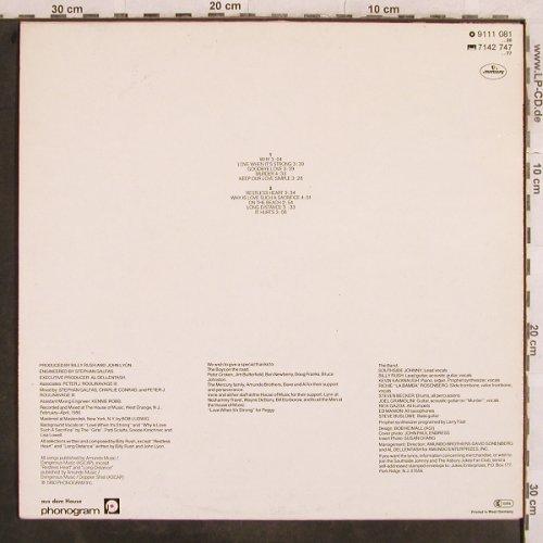 Southside Johnny  & Asbury Jukes: Love In A Sacrifice, Mercury(9111 081), D, 1980 - LP - X4 - 6,00 Euro