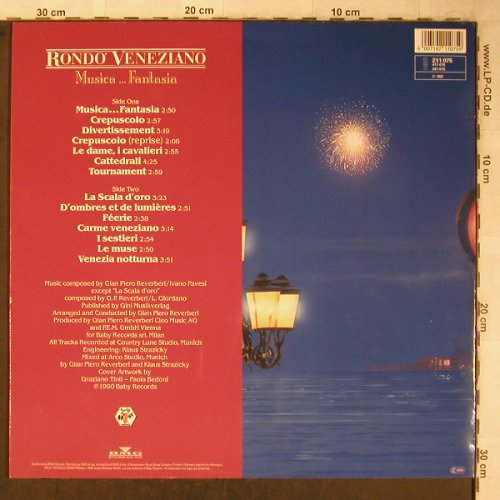 Rondo Veneziano: Musica...Fantasia, Baby Records/BMG(211 075), D, 1990 - LP - X5413 - 7,50 Euro