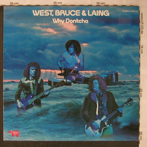 West,Bruce & Laing: Why Dontcha, m-/vg+, RSO(2479 111), D, Ri, 1972 - LP - X5619 - 9,00 Euro