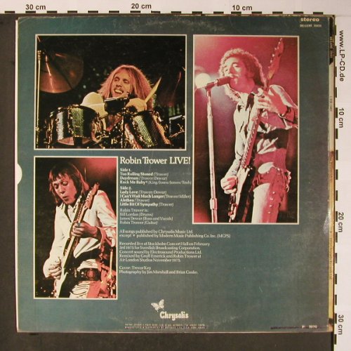 Trower,Robin: Live!, Chrysalis De-Luxe(35035), UK?/Israel, 1976 - LP - X5783 - 7,50 Euro