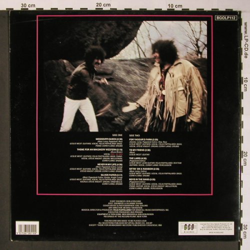 Mountain: Climbing! (1970), Ri, BGO Records(BGOLP112), UK, 1991 - LP - X5930 - 17,50 Euro