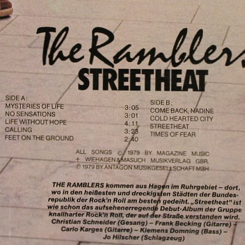 Ramblers: Street Heat, Dif. Cover, Antagon (ALP 3231), D, 1979 Typ: LP Best.-Nr.: X6094 Preis: 3,00 Euro
