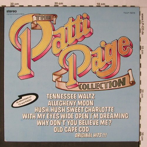 Page,Patti: Collection, Ahed(TVLP 76019), CDN, 1976 - LP - X6208 - 6,00 Euro