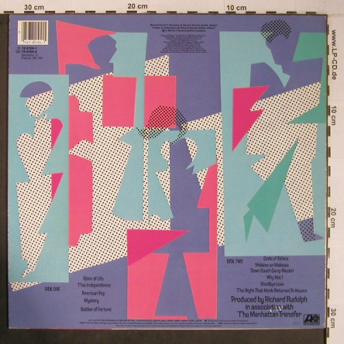 Manhattan Transfer: Bodies And Souls, VG-/m-, Atlantic(78-0104-1), D, 1983 - LP - X6416 - 5,00 Euro