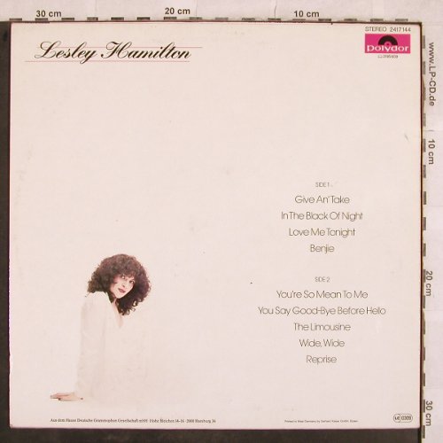 Hamilton,Lesley: Give An'Take, Polydor(2417 144), D, 1981 - LP - X658 - 5,50 Euro