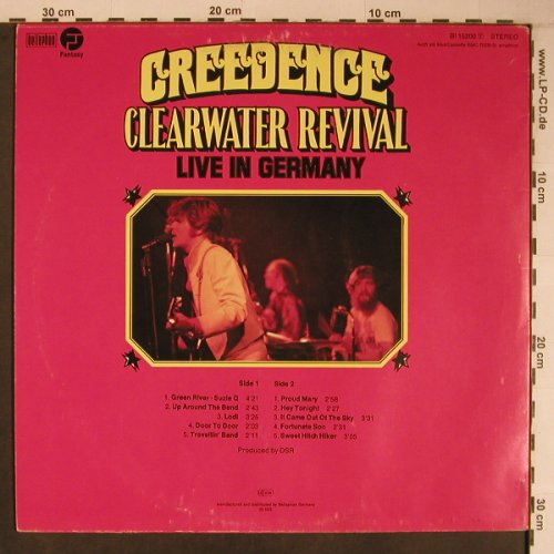 CCR: Live In Germany, vg+/vg+, Bellaphon Fantasy(BI 15200), D, 1973 - LP - X6742 - 7,50 Euro