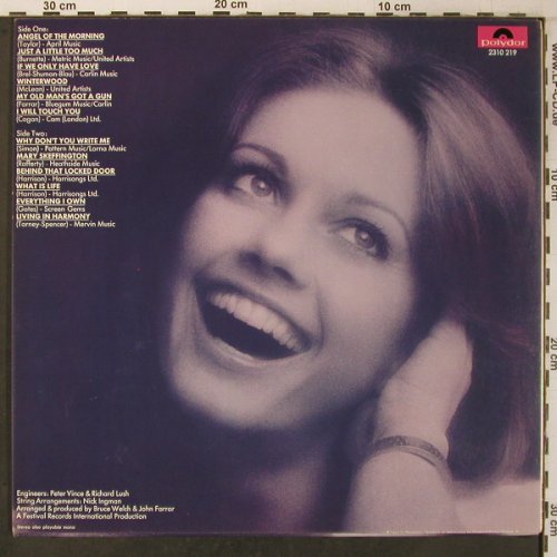 Newton-John,Olivia: Olivia, m-/vg+, Polydor(2310 219), D, 1972 - LP - X7027 - 18,00 Euro