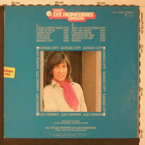 Les Humphries Singers: Kansas City, Telefunken(SLE 17 045-P), D, 1974 - LP - X7093 - 7,50 Euro
