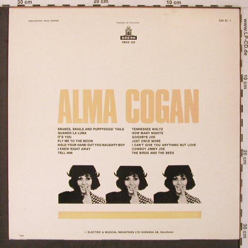 Cogan,Alma: Same, Emi Odeon(EMI 30-1), S,  - LP - X7098 - 7,50 Euro