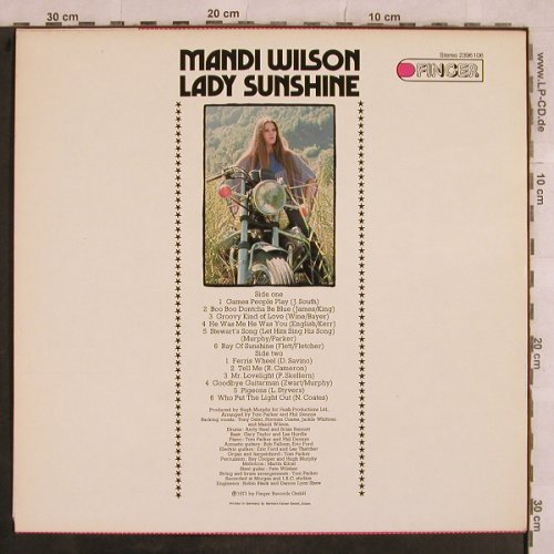 Wilson,Mandi: Lady Sunshine, Finger(2396 106), , 1973 - LP - X720 - 9,00 Euro
