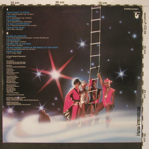 Boney M.: Nightfly To Venus,Postcards,Club-Ed, Hansa(34 009 1), D, 1978 - LP - X7269 - 8,00 Euro
