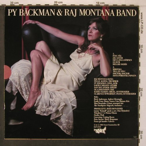 Bäckman,Py & Raj Montana Band: Sista Föreställningen, Sonet(SLP 2737), S, 1983 - LP - X7339 - 9,00 Euro