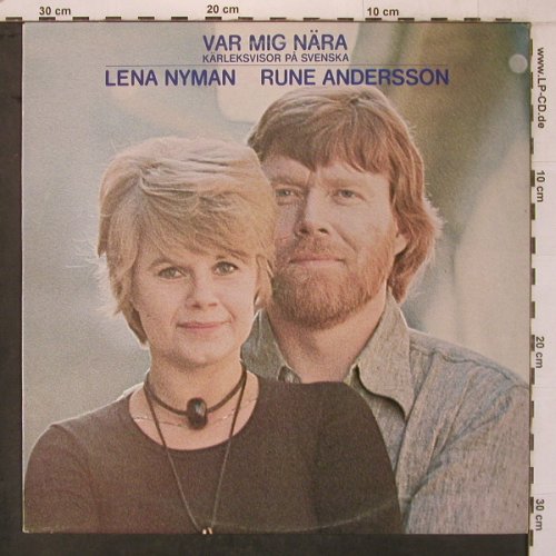 Nyman,Lena  & Rune Andersson: Var Mig Nära,Kärleksvisor PåSvenska, YTF(YTF-50011), S, 1972 - LP - X7343 - 8,00 Euro
