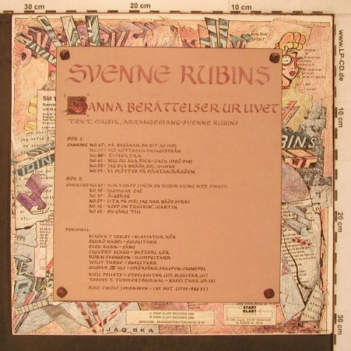 Svenne Rubin's: Sanna Berättelser Ur Livet, Start Klart(SKRLP-005), S, vg+/m-, 1988 - LP - X7349 - 9,00 Euro