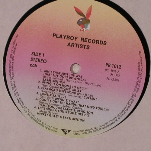 V.A.Playboy Records Artist: Barbi Benton, Mickey Gilley..., Playboy/Teldec(PB 1012), , 1977 - LP - X7512 - 6,00 Euro