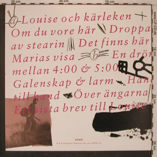Holgersson,Toni: Louise och kärleken, MNW(MNWP 196), S, 1990 - LP - X7720 - 9,00 Euro