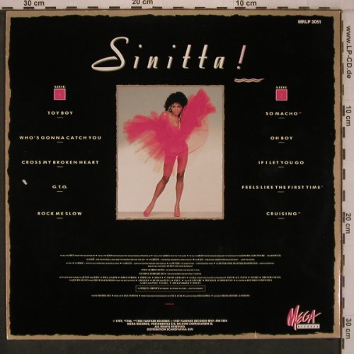 Sinitta: Same, Mega Records(MRLP 3051), D, 1987 - LP - X7771 - 6,00 Euro