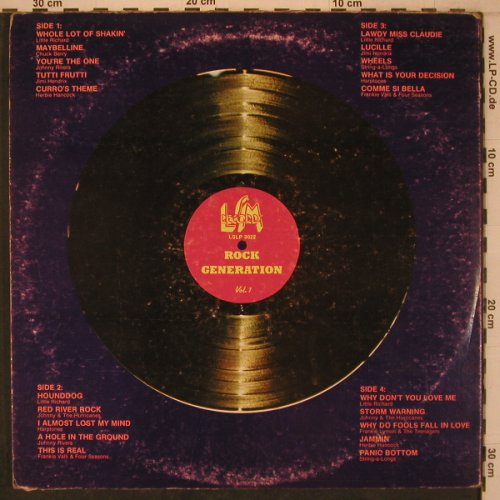 V.A.Rock Generation Vol.1: Little Richard, Hendrix,H.Hancock.., LSM, Foc(LSLP 3022), US, m-/vg+, 1979 - 2LP - X7868 - 9,00 Euro