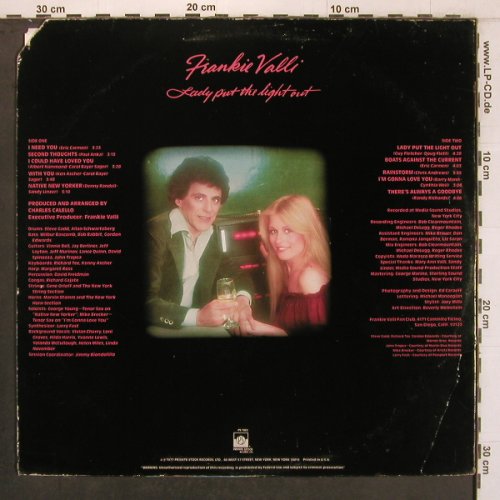 Valli,Frankie: Lady put the light out, m-/vg+, Private Stock(PS 7002), US, CO, 1977 - LP - X7959 - 7,50 Euro
