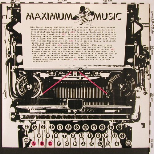 V.A.Maximum Music: Mighty Clouds of Joy.. Joe Walsh, ABC, Promo(27375 XT), D, Foc, 1976 - LP - X8591 - 5,00 Euro