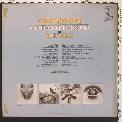 Melting Pot: The Hit Making Sound Of Blue Mink, Gull, m-/vg+(6.22317 AF), D, woc, 1975 - LP - X8629 - 5,00 Euro