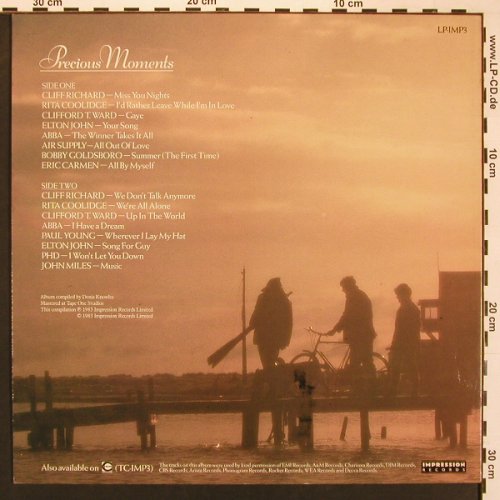 V.A.Precious Moments: Cliff Richard...John Miles, Impression(LP-IMP3), UK, 16Tr., 1983 - LP - X8630 - 5,00 Euro