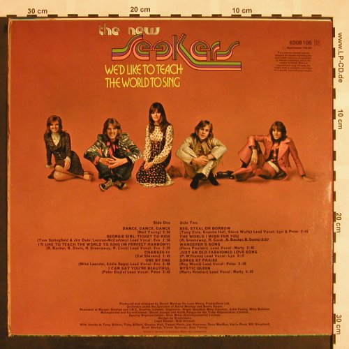 New Seekers,The: We'd Like To Teach The World t.Sing, Philips(6308 106), D, 1972 - LP - X865 - 5,50 Euro