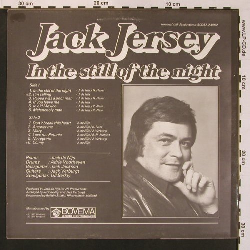 Jersey,Jack: In The Still Of The Night, Imperial(5C052.24992), NL, 1973 - LP - X8720 - 6,00 Euro