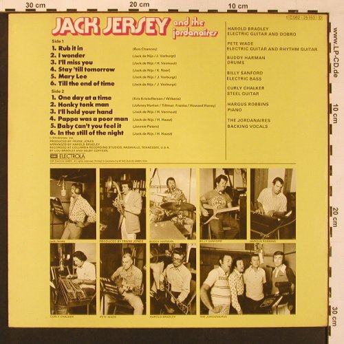 Jersey,Jack & Jordanaires: I Wonder, EMI(C062-25153), D, 1975 - LP - X8721 - 7,50 Euro