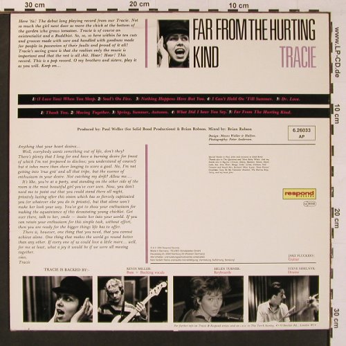Tracie: Far From The Hurting Kind, Respond Records(6.26033 AP), D, 1984 - LP - X8869 - 7,50 Euro