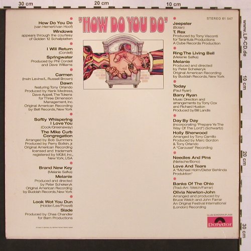 V.A.How Do You Do: Windows,T.Tex,Slade,Dawn, Polydor(61547), D, 1972 - LP - X9036 - 6,00 Euro