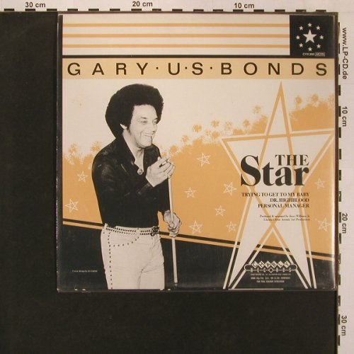 Gary U.S.Bonds: The Star, 4 Tr. (45rpm), Charly(CYX 200), UK, 1981 - 10inch - X9081 - 4,00 Euro