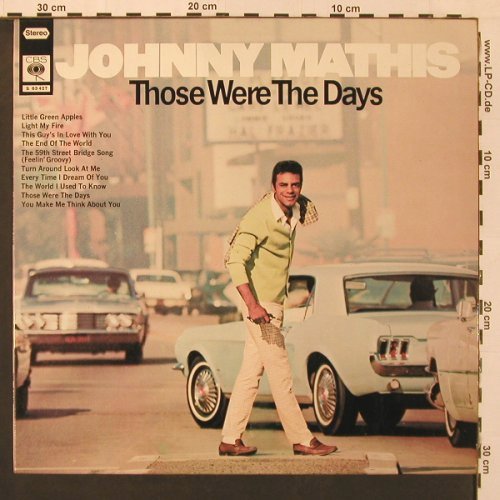 Mathis,Johnny: Those Were The Days, CBS(S 63427), D, 1968 - LP - X9120 - 7,50 Euro