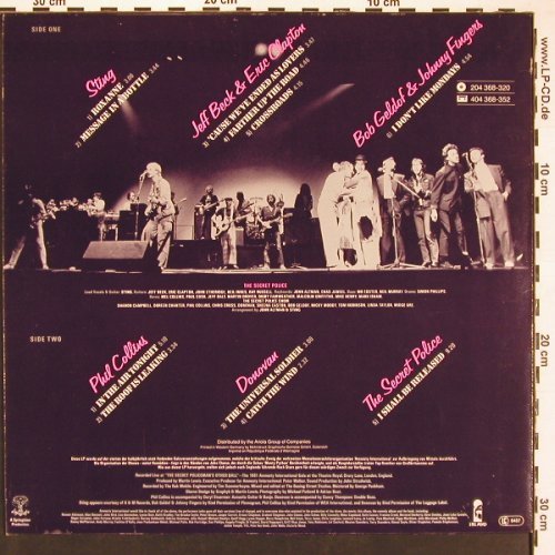 V.A.The Secret Policeman's Concert: Beck, Clapton, Sting, Collins, 11Tr, Island(204 368-320), D, 1982 - LP - X9229 - 7,50 Euro