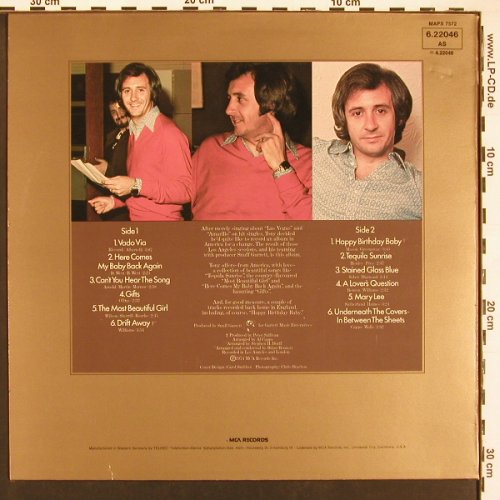 Christie,Tony: From America with Love, MCA(6.22046), D, 1974 - LP - X9304 - 6,00 Euro