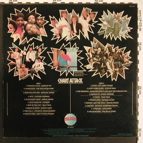 V.A.Chart Attack: DuranDuran, Haircut100.. Belle Star, Telstar(STAR 2221), F, 1982 - LP - X9364 - 5,00 Euro