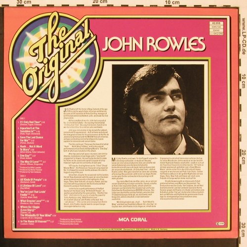 Rowles,John: The Original, MCA(42.016), D,  - LP - X9678 - 5,00 Euro