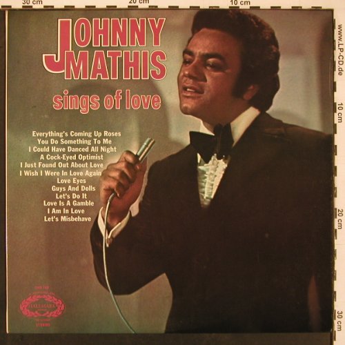 Mathis,Johnny: Sings Of Love (1964), Hallmark(SHM 749), UK, Ri,  - LP - X9775 - 6,00 Euro