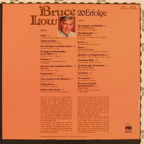 Low,Bruce: 20 Erfolge, Ariola(27 113-0), D, 1978 - LP - X9926 - 6,00 Euro