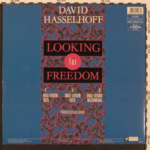 Hasselhoff,David: Looking For Freedom*3, White(611 936), D, 1988 - 12inch - X9933 - 4,00 Euro